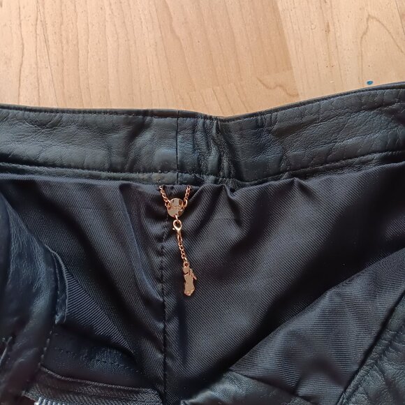 6126 by Lindsay Lohan NWT Hail Leather Skinny Leg Pants In Black - Small S - Picture 5 of 10